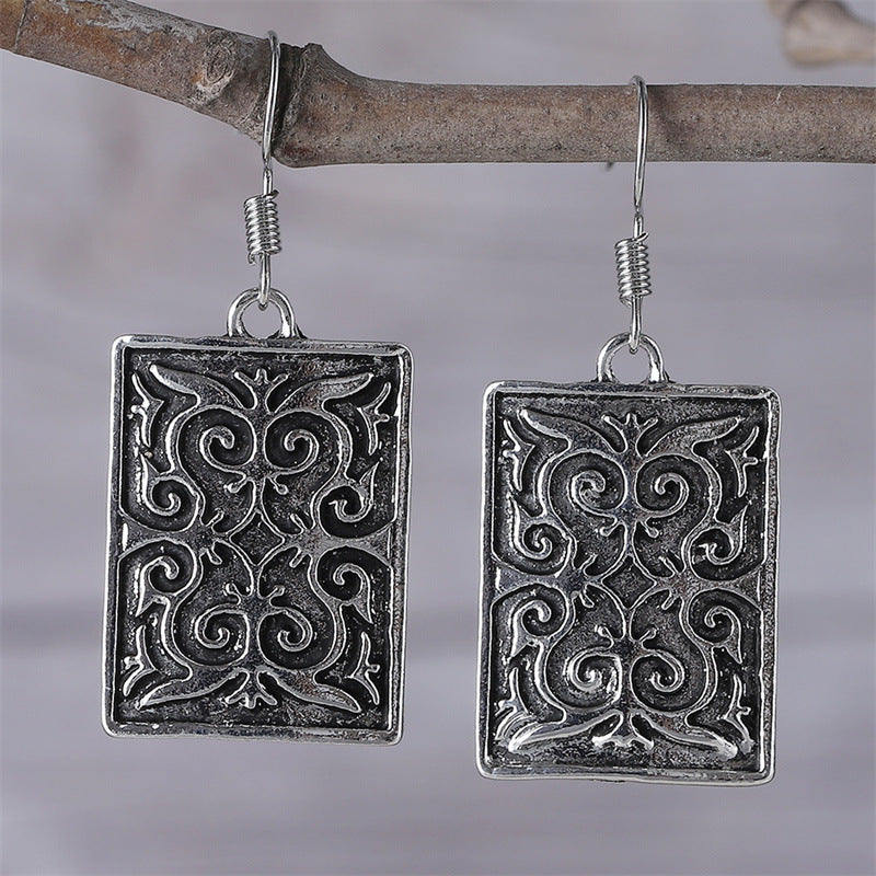 Ethnic Striped Earrings