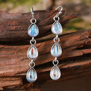 Colorful Zirconia Tassel Dangle Earrings