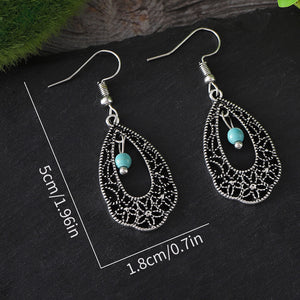 Vintage Irregular Flower Dangle Earrings