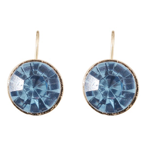 Multicolor Round Crystal Zirconia Dangle Earrings