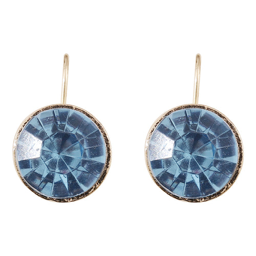 Multicolor Round Crystal Zirconia Dangle Earrings