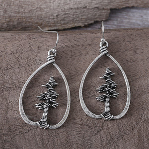 Ethnic Style Pine Tree Dangle Earrings