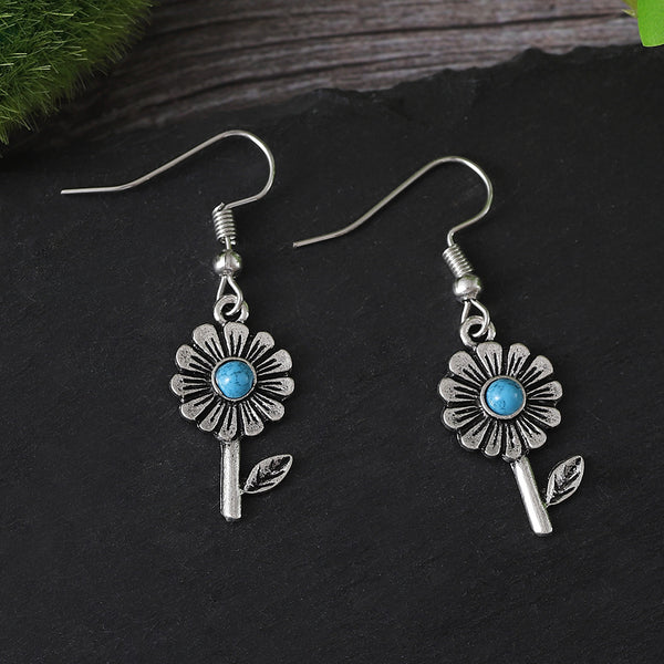 Vintage Flower Dangle Earrings