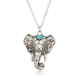 Imitation Thai Silver Mascot Elephant Necklace