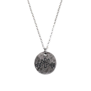 Cactus Pendant Necklace