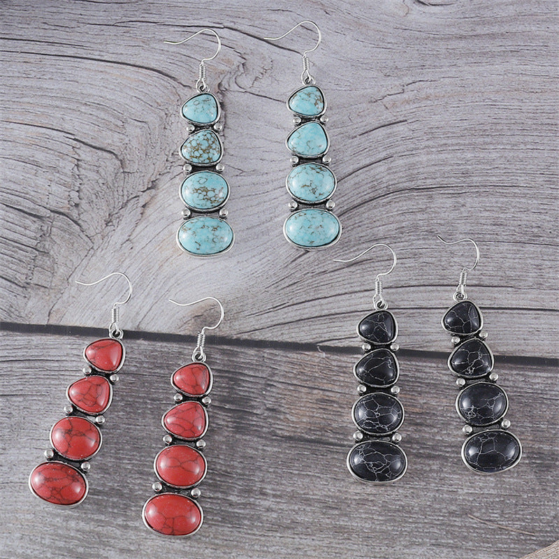 Boho Vintage Style Personalized Earrings