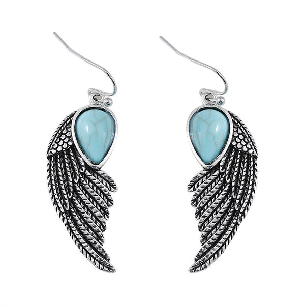 Ethnic Style Wing Dangle Earrings