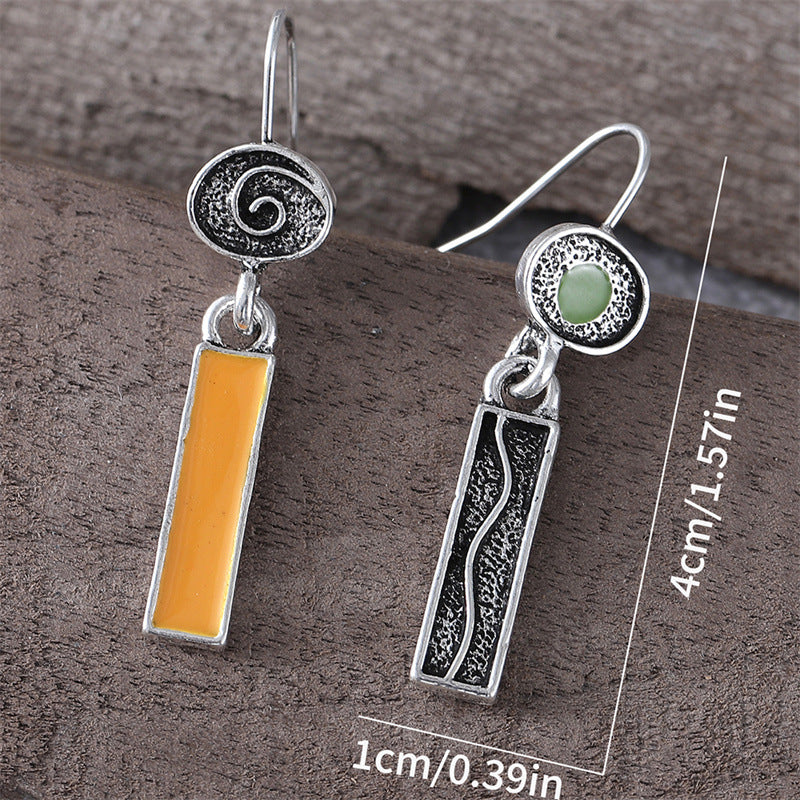 Creative Geometric Asymmetrical Earrings