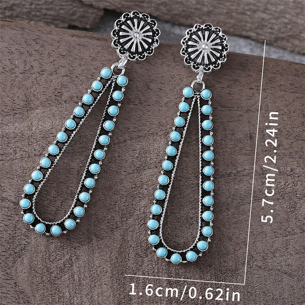 Simple Teardrop Flower Earrings