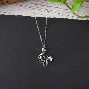 Alloy Note Dragon Necklace