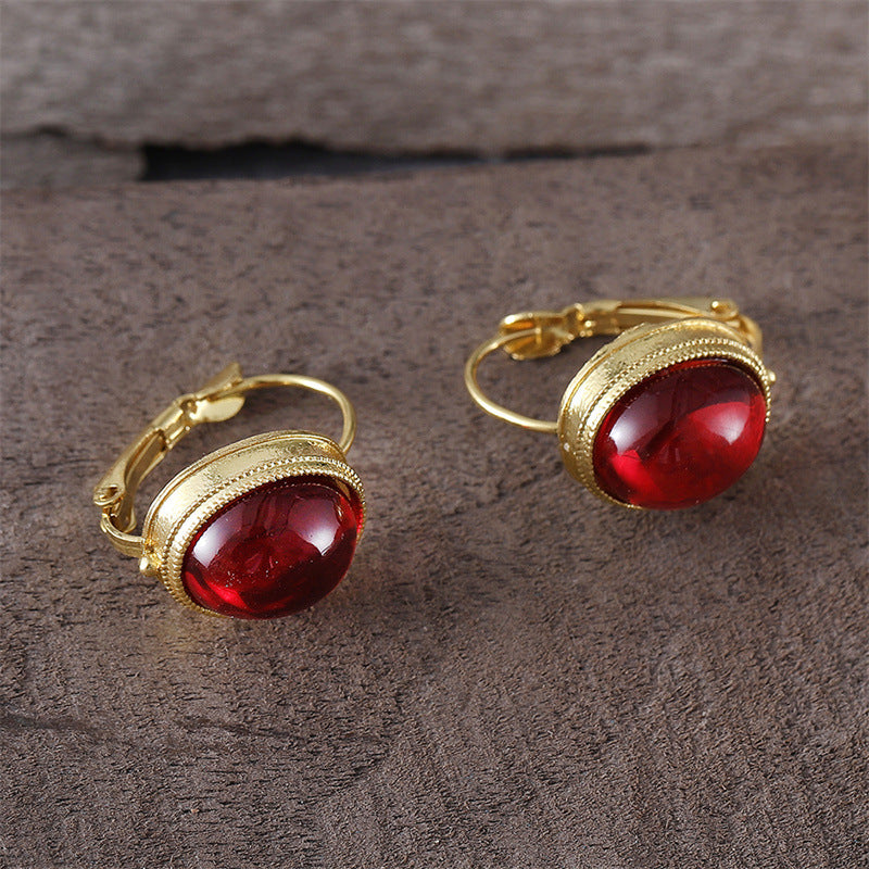 Creative Inlaid Turquoise Earrings