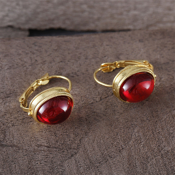 Creative Inlaid Turquoise Earrings