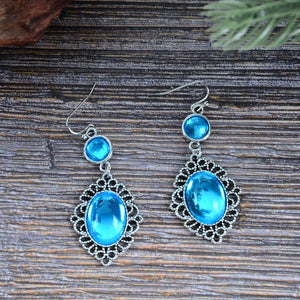 Ethnic Exotic Vintage Gemstone Earrings
