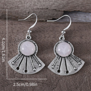 Vintage Simple Fan Dangle Earrings