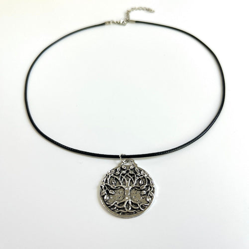 Personalized Tree Flower Line Pendant Necklace