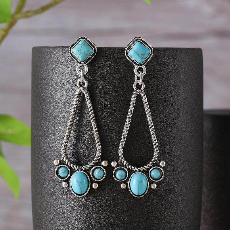 Aged Turquoise Earrings