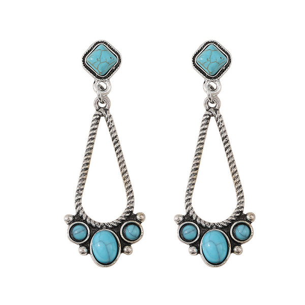 Aged Turquoise Earrings