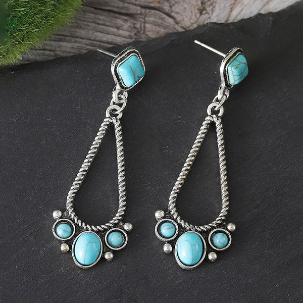 Aged Turquoise Earrings