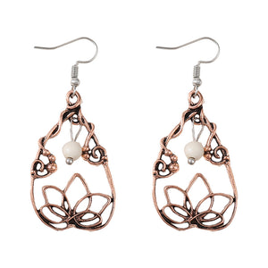 Simple Floral Line Wrap Earrings