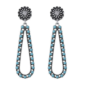 Simple Teardrop Flower Earrings