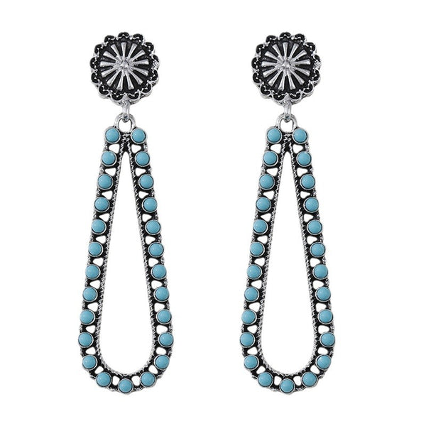 Simple Teardrop Flower Earrings