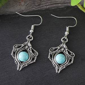 Gemstone Wrap Around Dangle Earrings