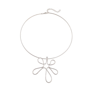 Flower Earrings Necklace Set