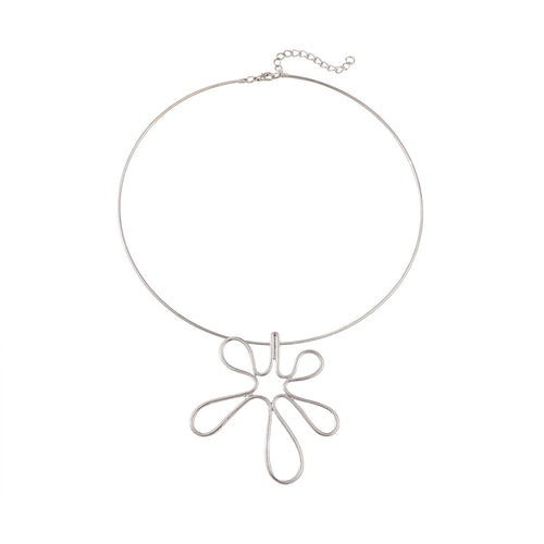 Flower Earrings Necklace Set