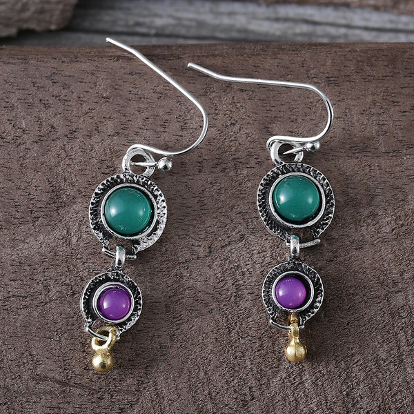 New Colorful Jasper Earrings