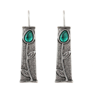 Jasper Emerald Earrings