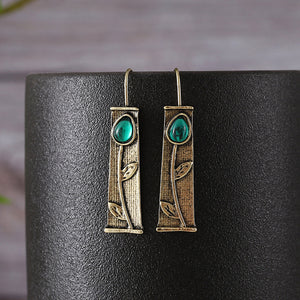 Jasper Emerald Earrings