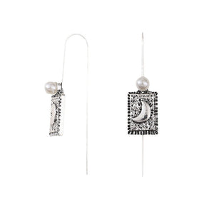 Old Moon Pearl Earrings