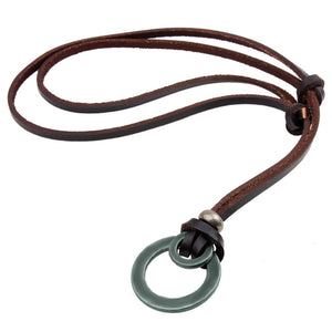 Double Cowhide Necklace