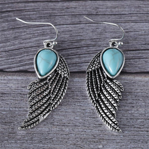 Ethnic Style Wing Dangle Earrings