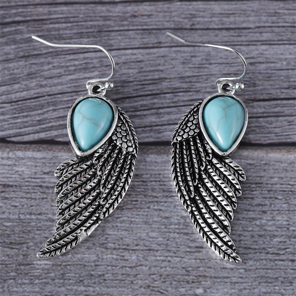 Ethnic Style Wing Dangle Earrings