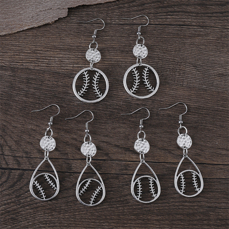 Vintage Simple Round Tennis Earrings