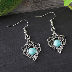 Gemstone Wrap Around Dangle Earrings