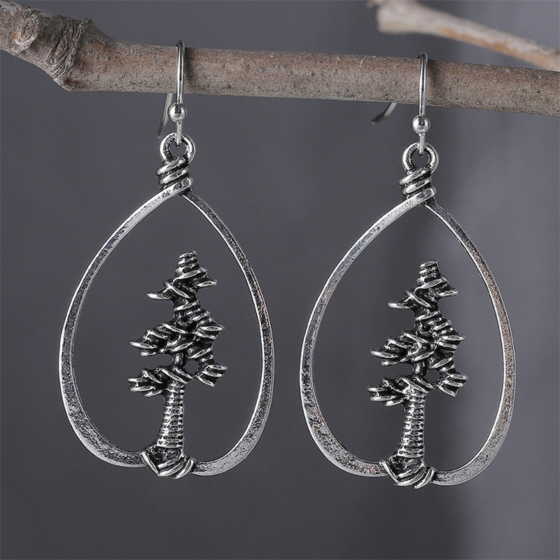 Ethnic Style Pine Tree Dangle Earrings