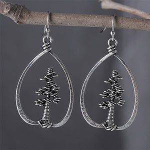 Ethnic Style Pine Tree Dangle Earrings