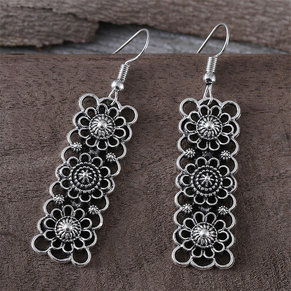 Ethnic Vintage Square Earrings