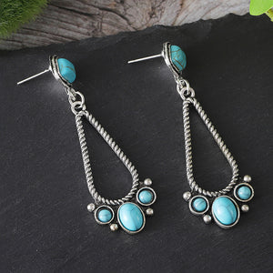 Aged Turquoise Earrings