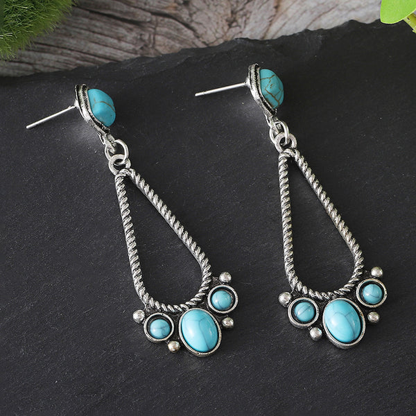 Aged Turquoise Earrings