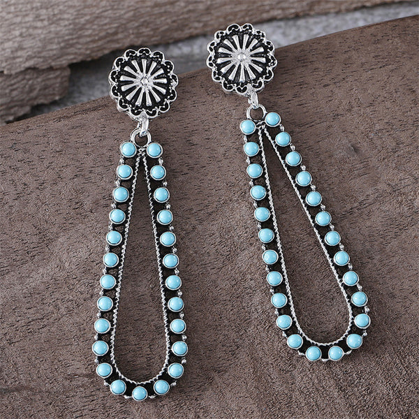 Simple Teardrop Flower Earrings
