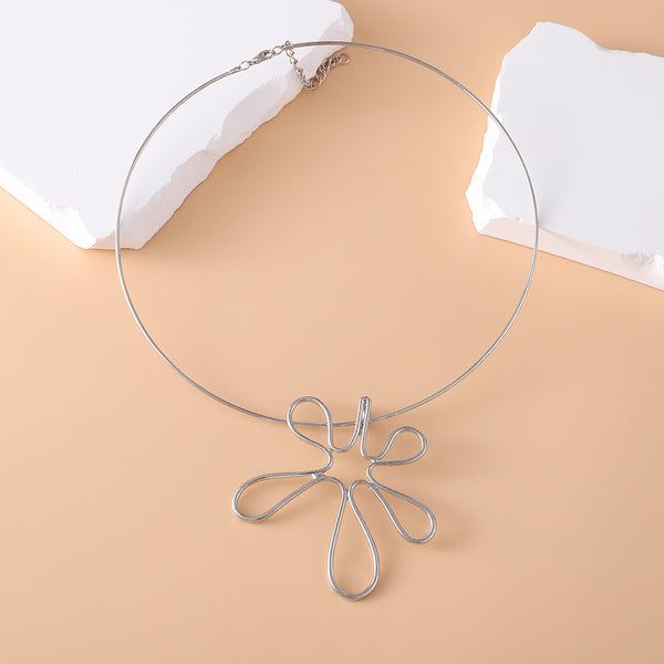 Flower Earrings Necklace Set