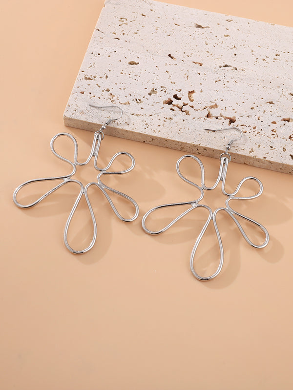 Flower Earrings Necklace Set