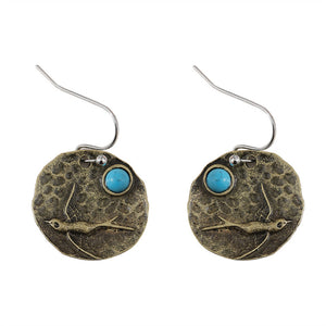 Simple Geometric Round Dangle Earrings