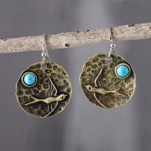 Simple Geometric Round Dangle Earrings