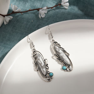 White Turquoise Earrings
