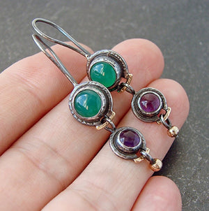 New Colorful Jasper Earrings