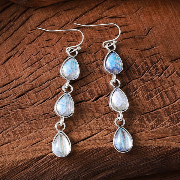 Colorful Zirconia Tassel Dangle Earrings